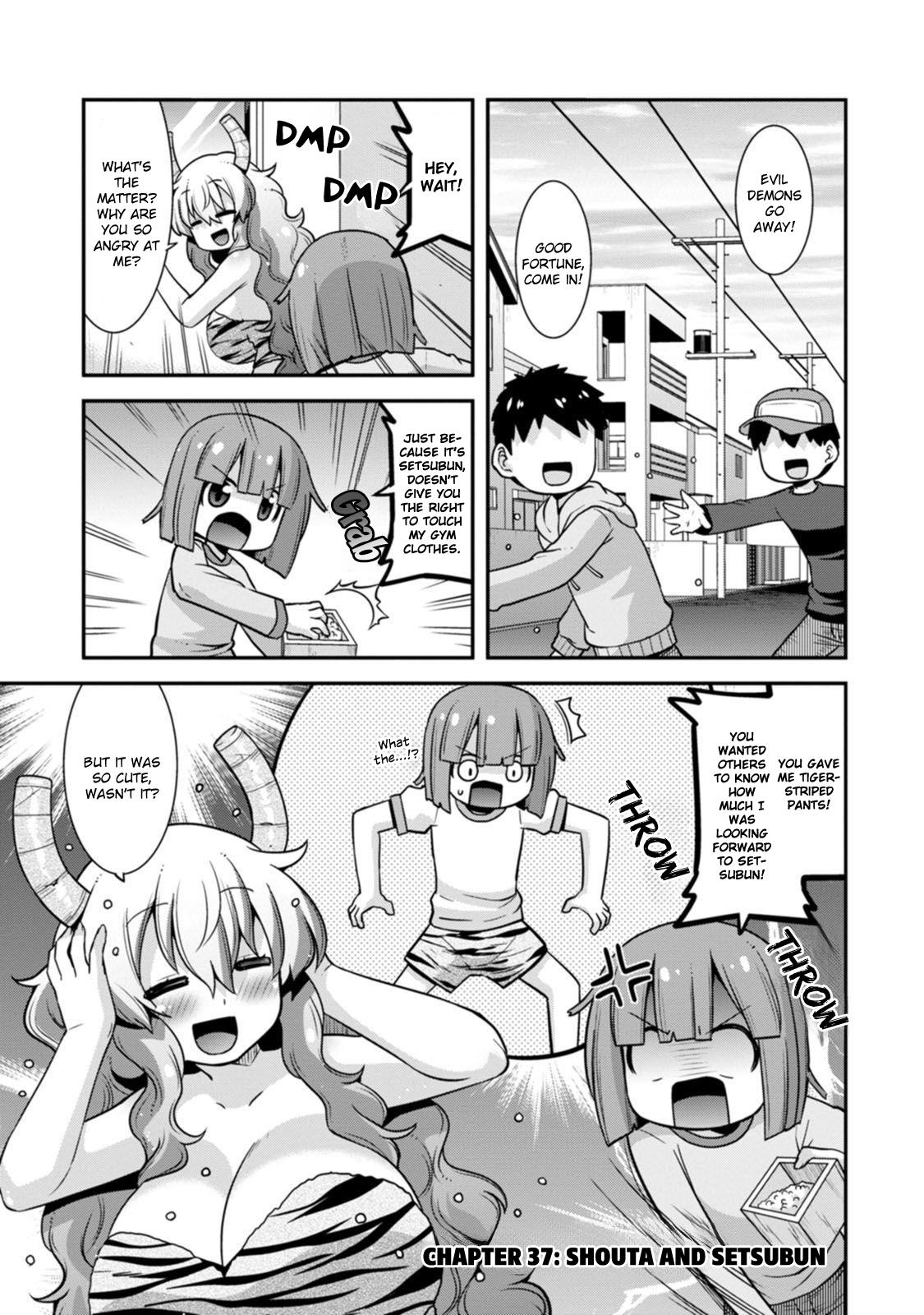 Miss Kobayashi's Dragon Maid: Lucoa Is My Xx - Vol.5 Chapter 37: Shouta And Setsubun