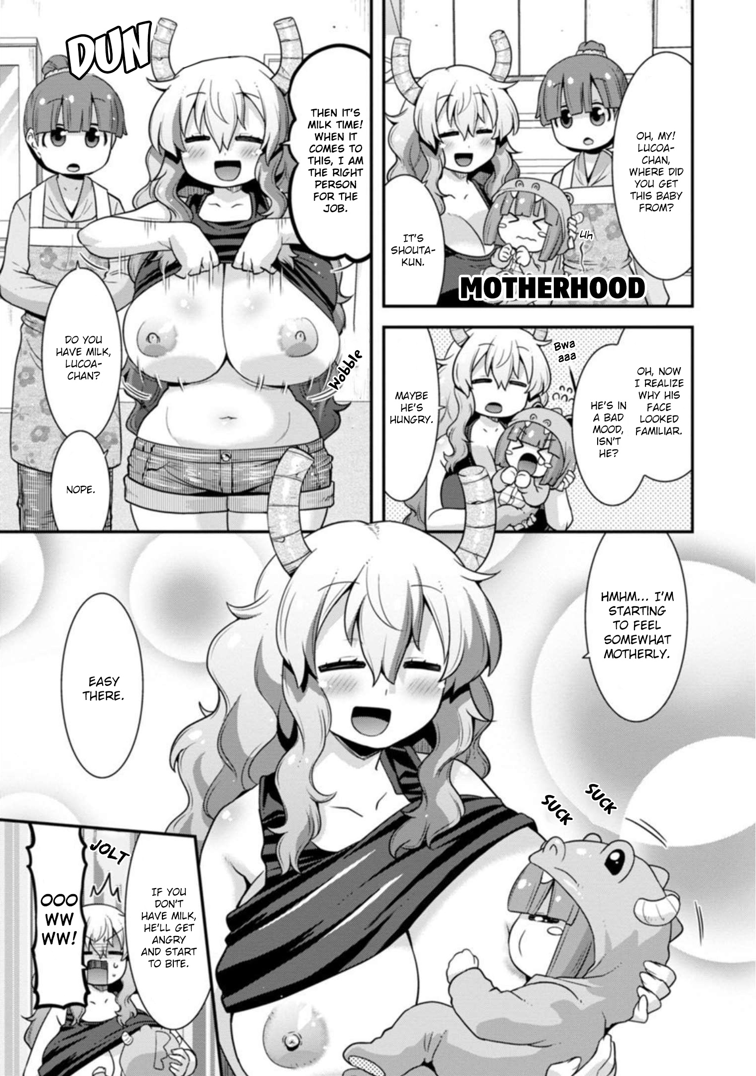 Miss Kobayashi's Dragon Maid: Lucoa Is My Xx - Vol.4 Chapter 34: Lucoa And The Baby