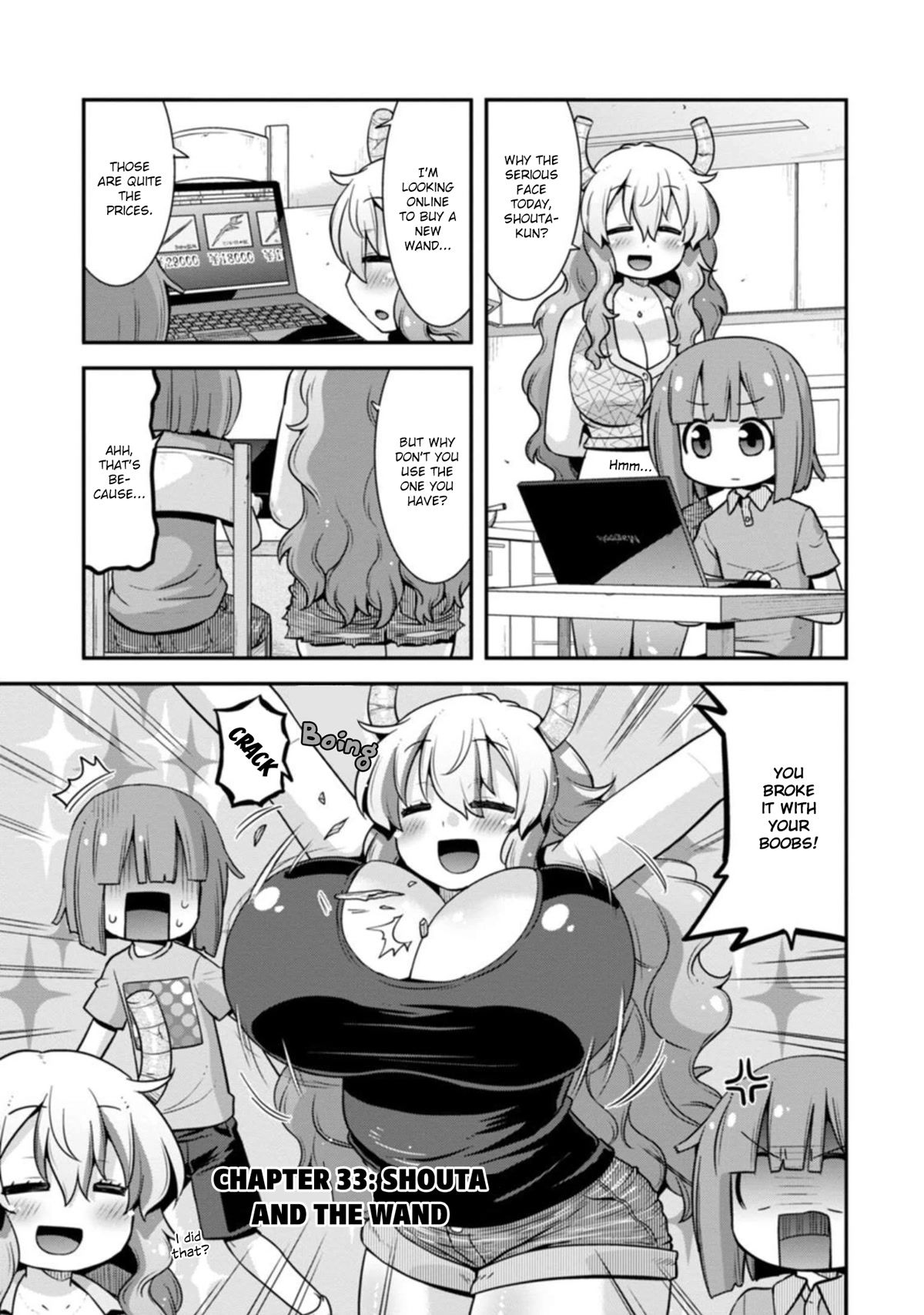 Miss Kobayashi's Dragon Maid: Lucoa Is My Xx - Chapter 33: Shouta And The Wand