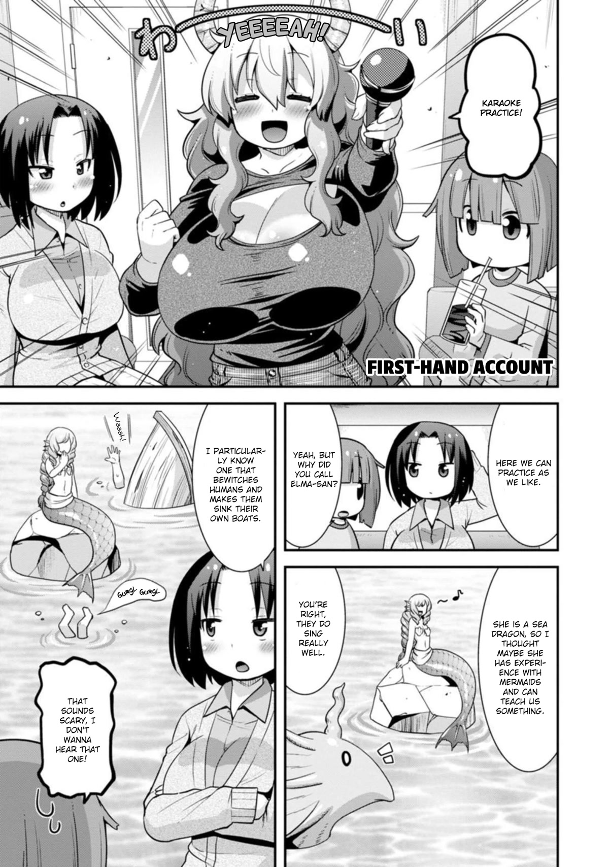 Miss Kobayashi's Dragon Maid: Lucoa Is My Xx - Chapter 35: Shouta And Singing