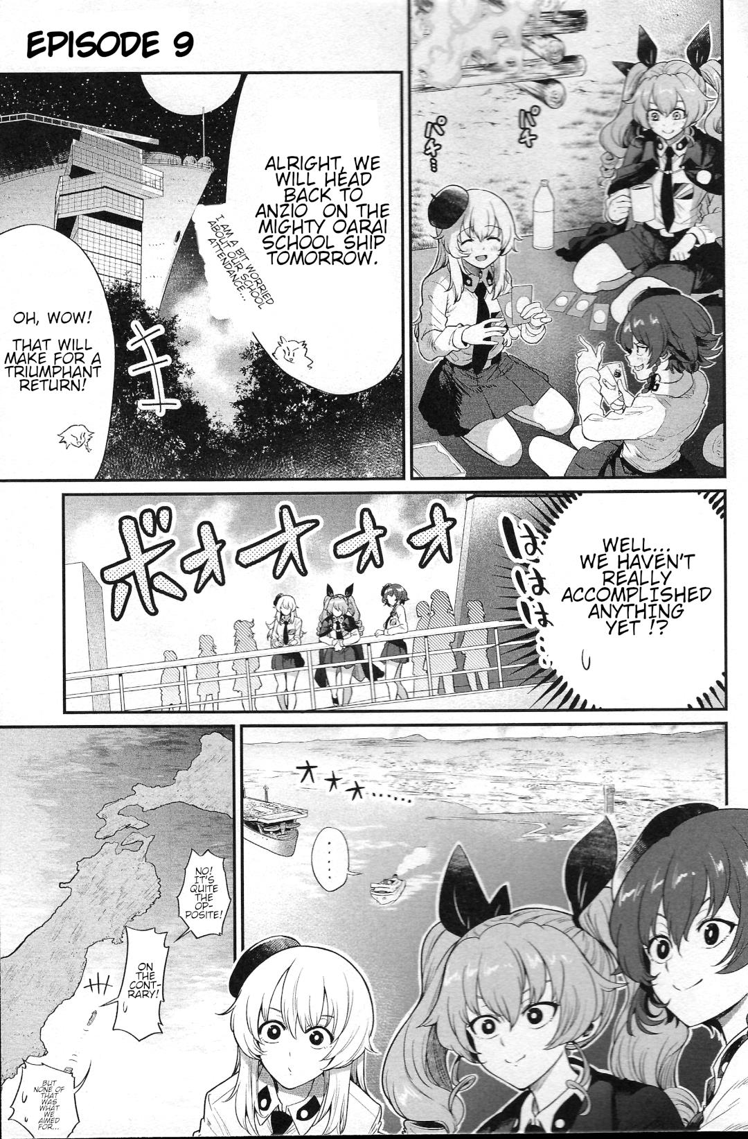 Girls Und Panzer: Avanti! Anzio Koukou - Vol.3 Chapter 9.1: Chapter 9