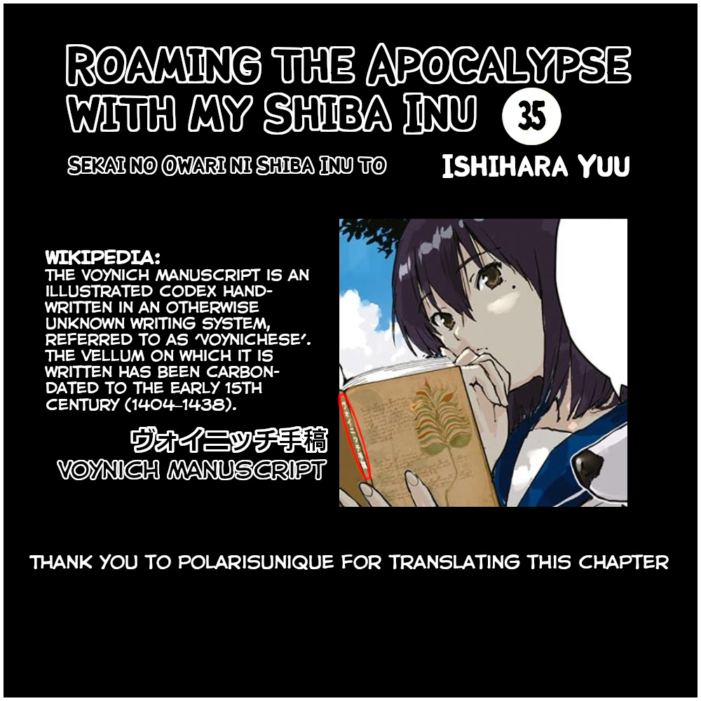 Roaming The Apocalypse With My Shiba Inu - Vol.3 Chapter 35