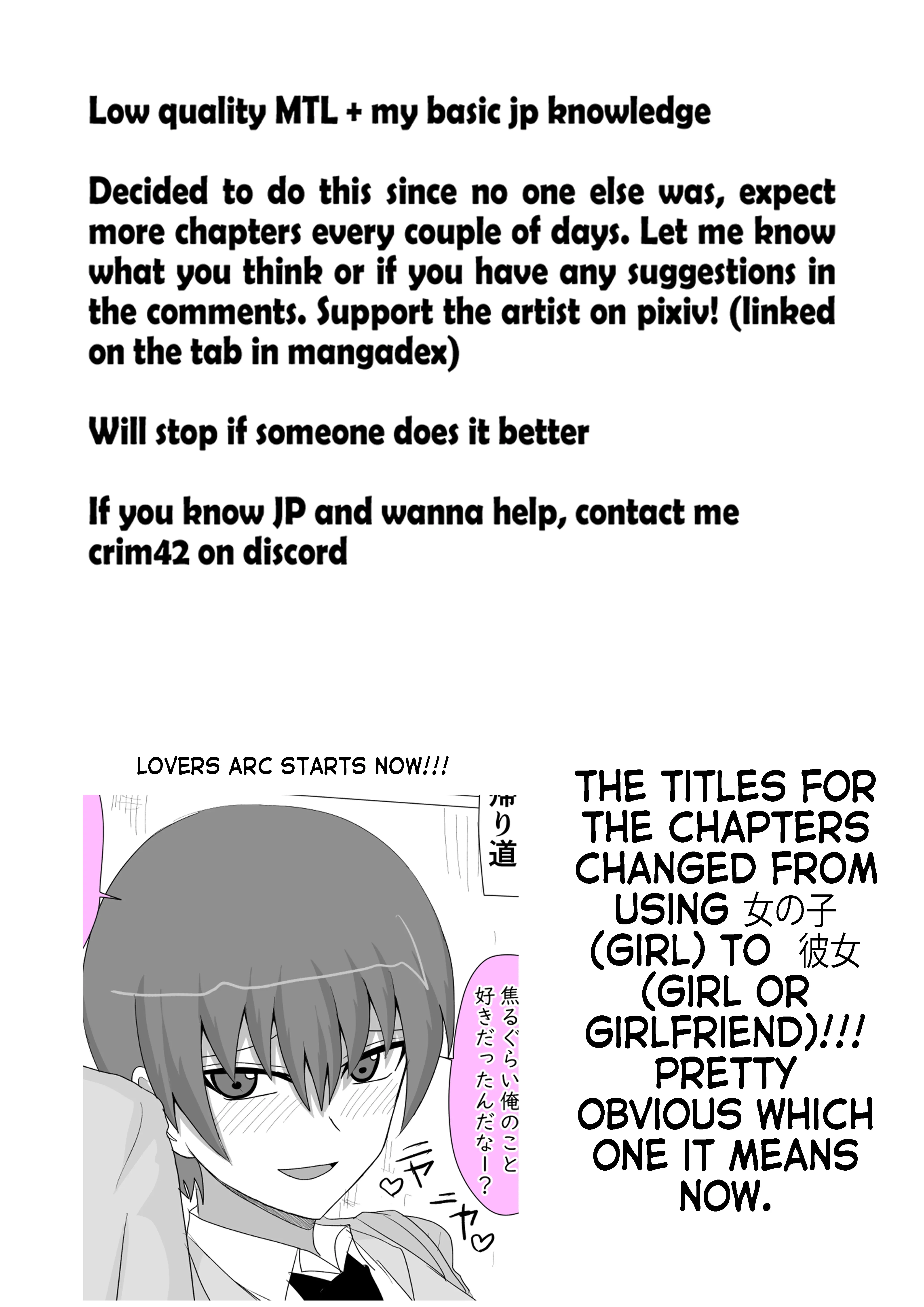 The Story Of A Best Friend, Who Is A Girl Acts Odd Nowadays - Chapter 26: The Story Of A Girlfriend Getting Ahead Of Herself