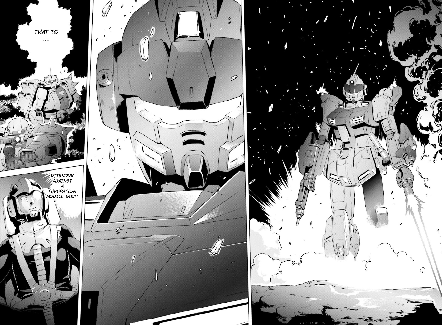 Mobile Suit Gundam Side Story - Missing Link - Vol.1 Chapter 3: Jaburo Stained Red