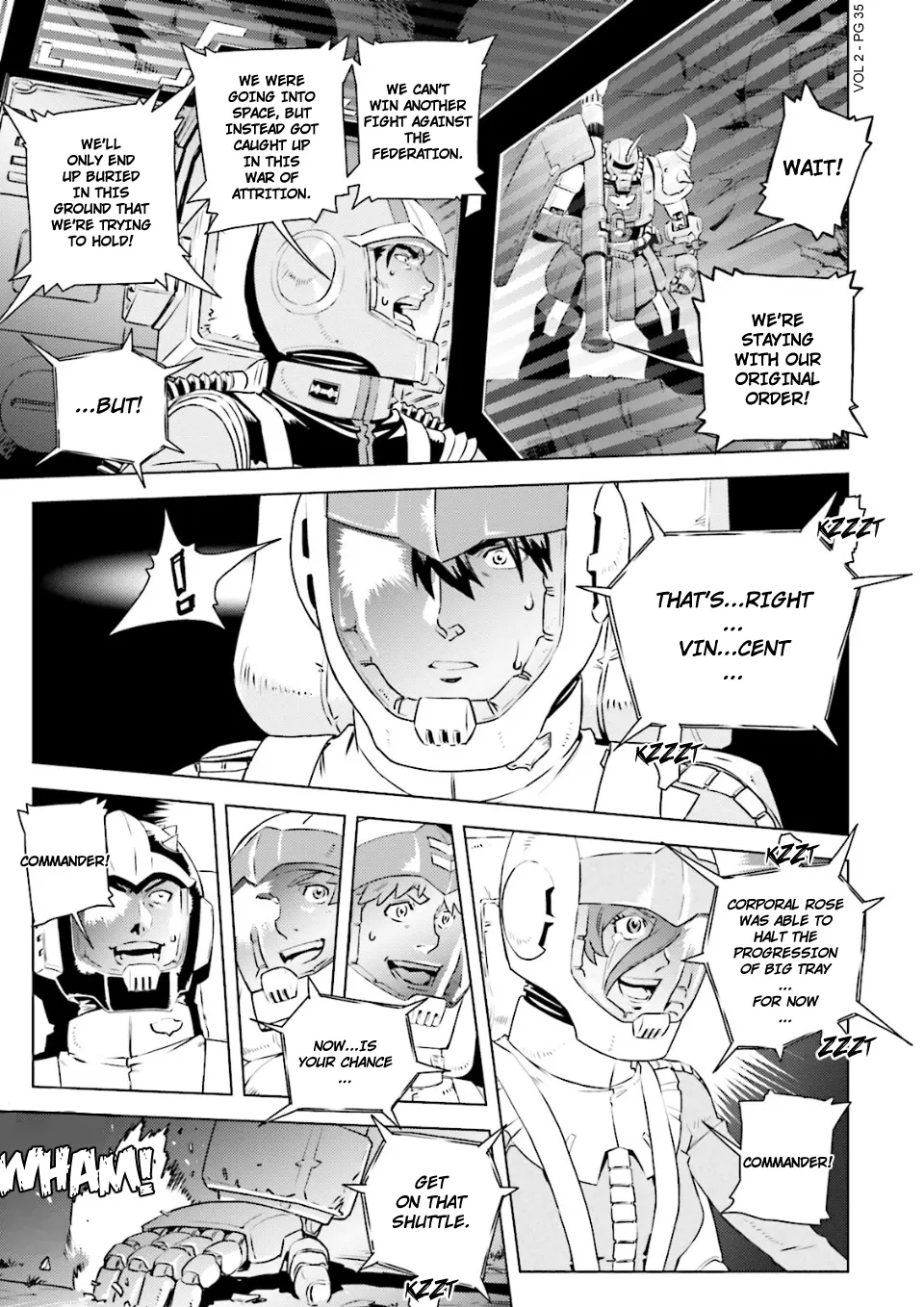 Mobile Suit Gundam Side Story - Missing Link - Vol.2 Chapter 8: Farewell Marchosias, Farewell Comrades