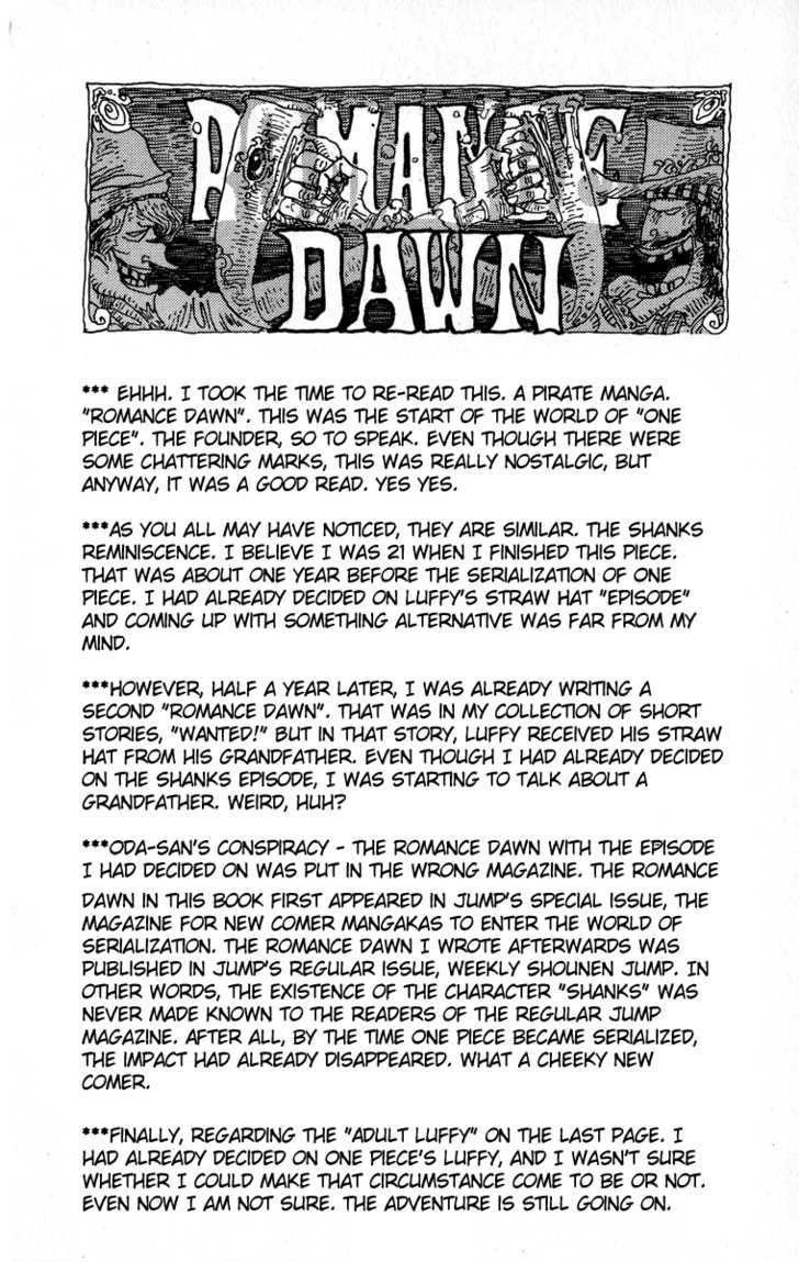 Romance Dawn - Vol.1 Chapter 1 : One Piece: Romance Dawn