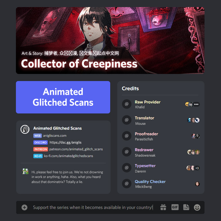 Collector Of Creepiness - Chapter 2