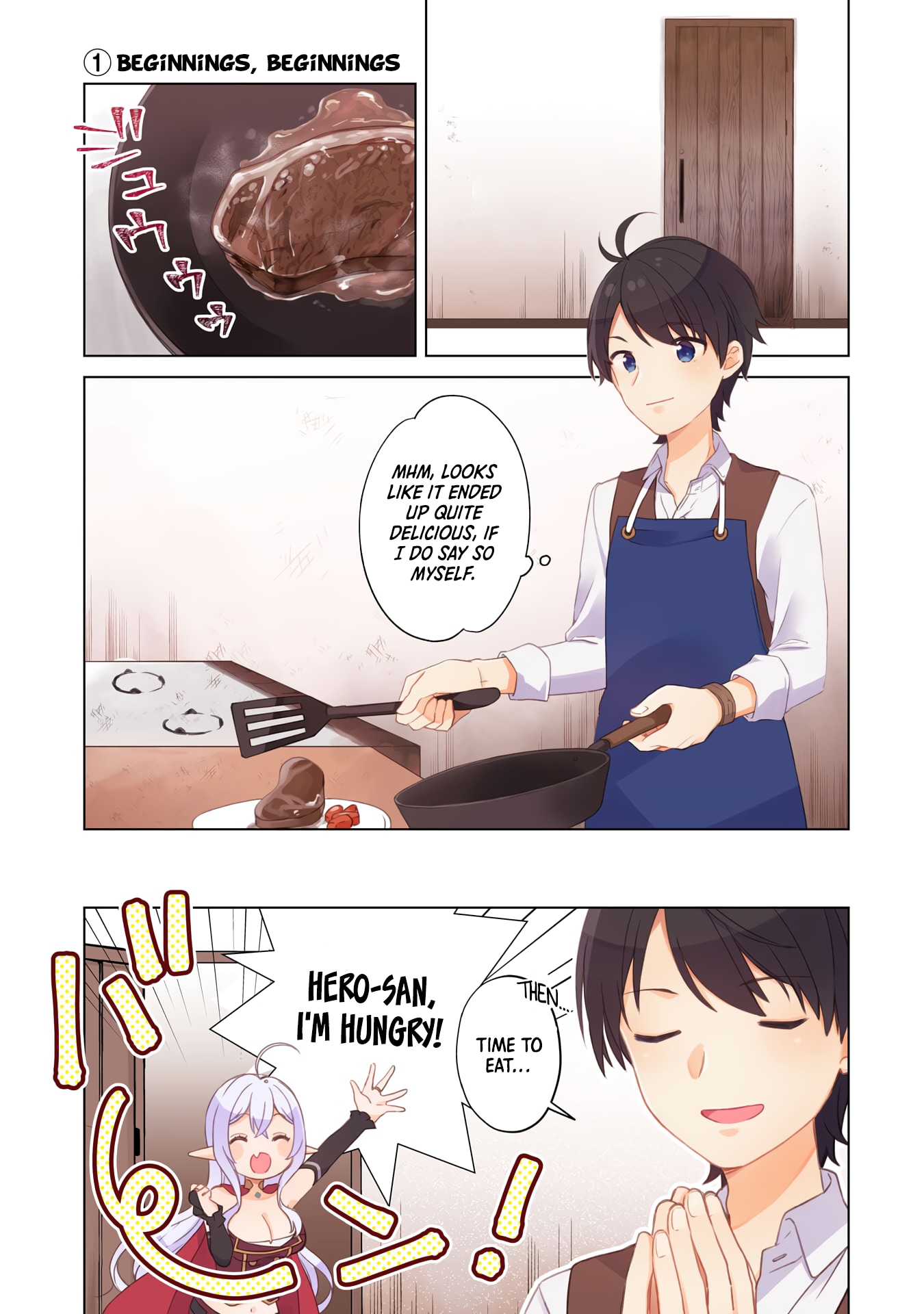 Hara Peko Mao To Horyo Yuusha! Mao Ga Ore No Heya Ni Meshi Wo Gui Ni Kurundaga - Chapter 1