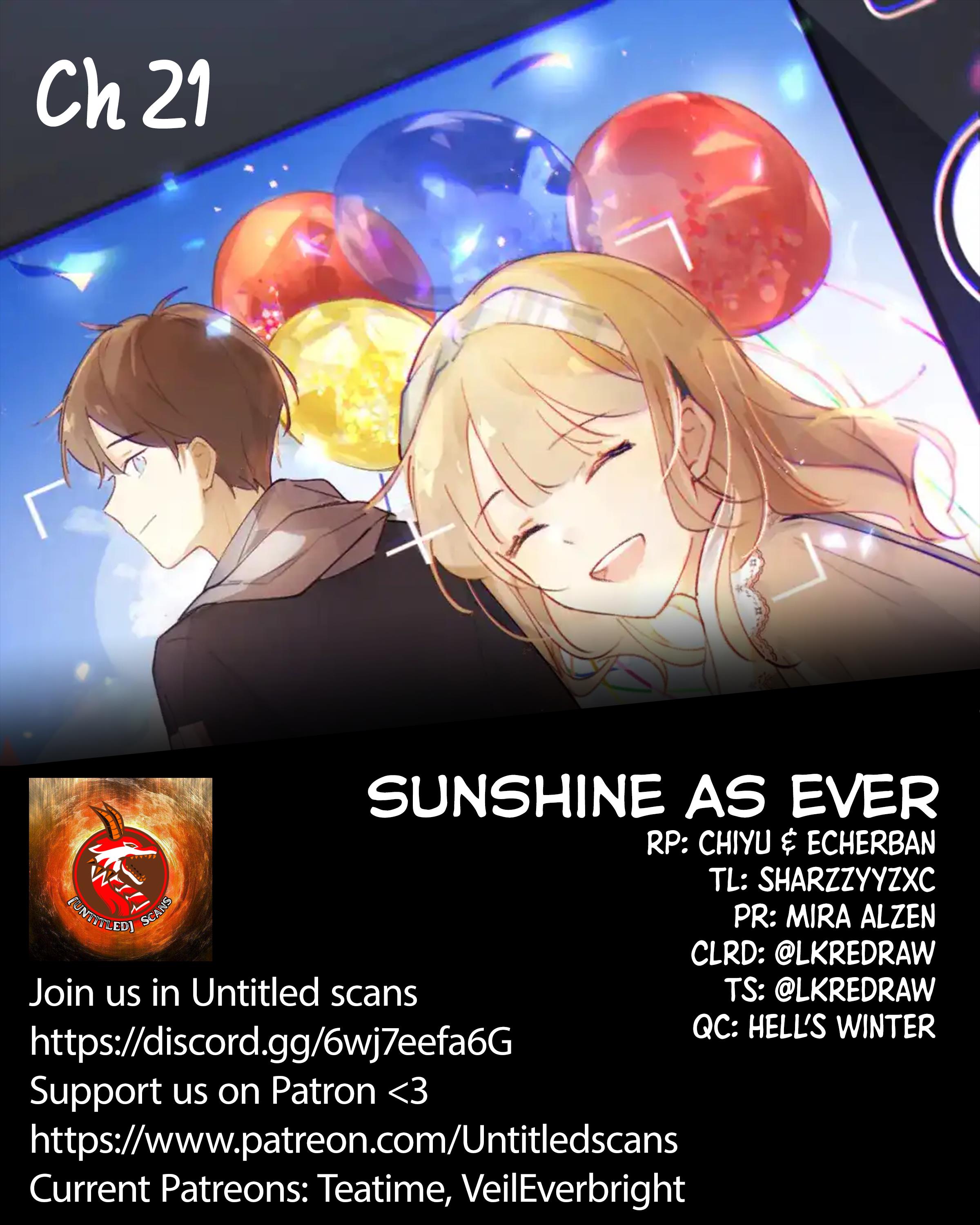 Sunshine As Ever - Chapter 21