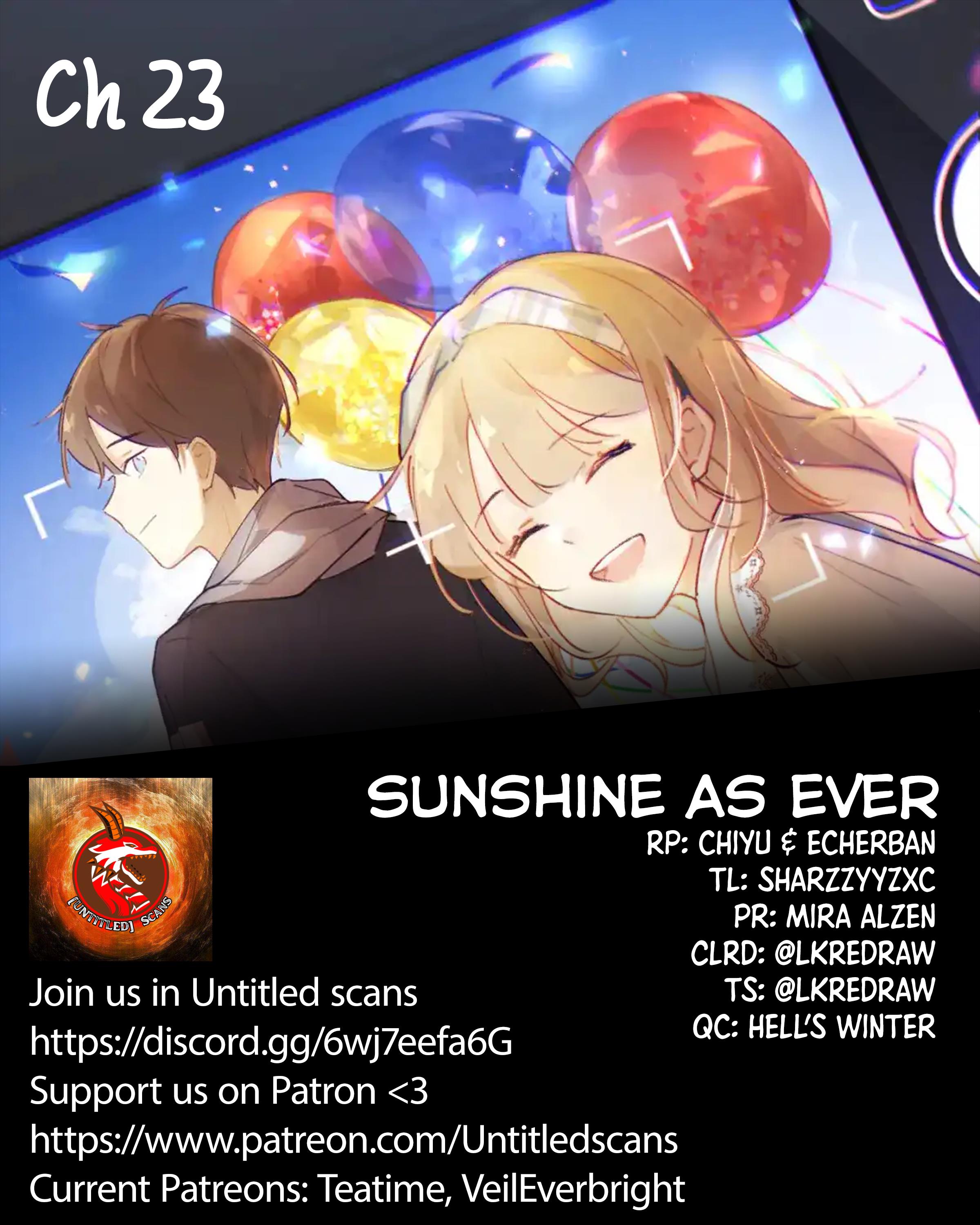 Sunshine As Ever - Chapter 23