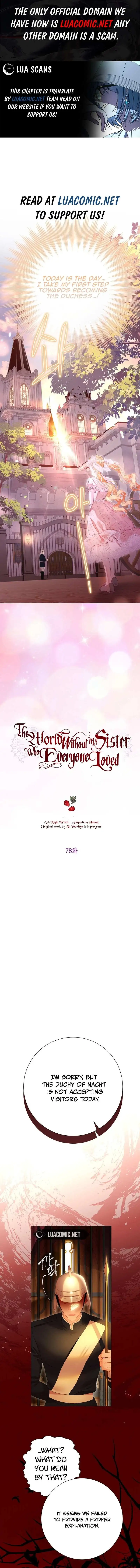 The World Without My Sister Who Everyone Loved - Chapter 78