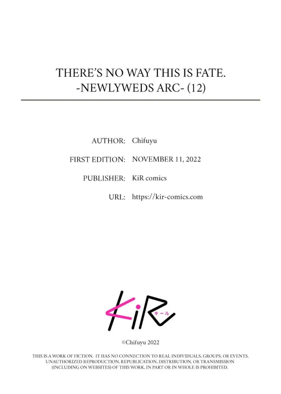 There's No Way This Is Fate. -Newlyweds Arc- - Chapter 12