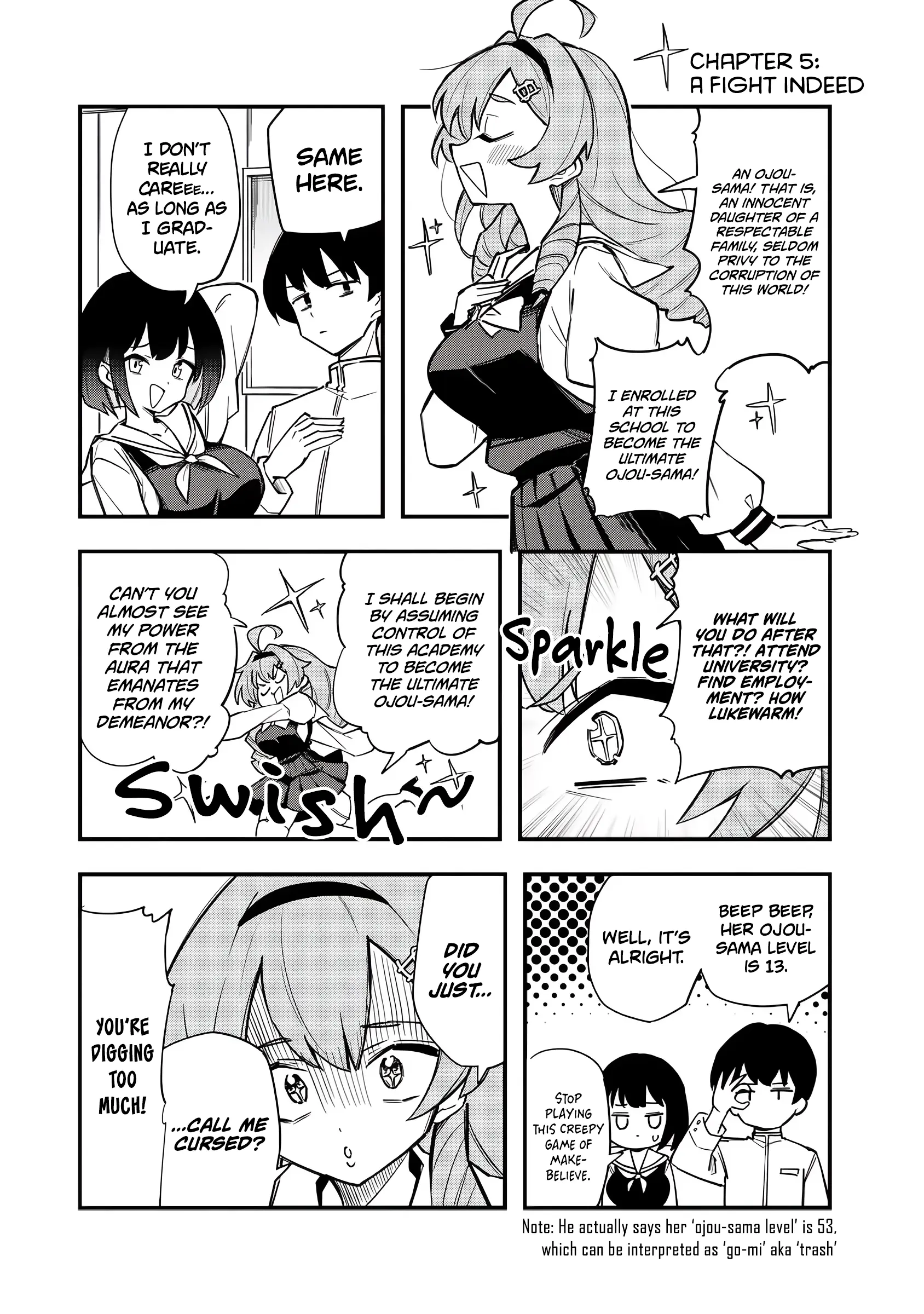 Bakushin Ojou-Sama Dou! - Chapter 5: A Fight Indeed