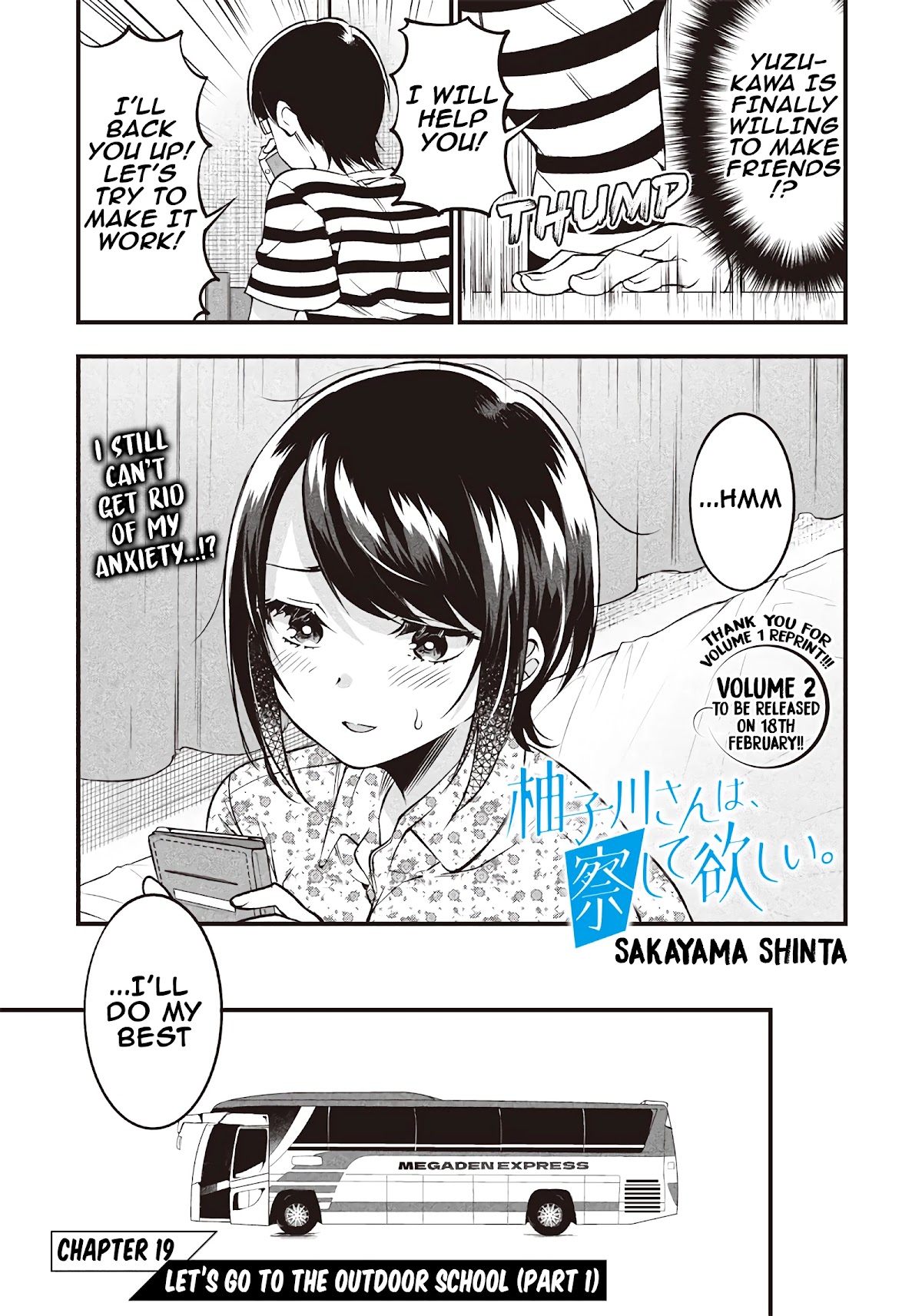 Yuzukawa-San Wa, Sasshite Hoshii. - Chapter 19: Let's Go To The Outdoor School (Part 1)