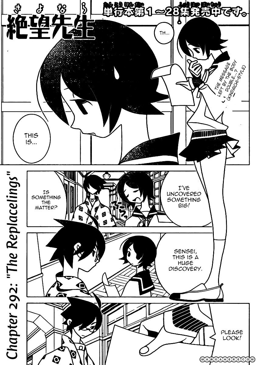 Sayonara Zetsubou Sensei - Chapter 292