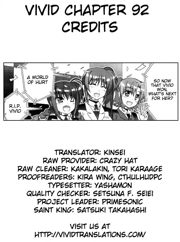 Mahou Shoujo Lyrical Nanoha Vivid - Chapter 92: Path To The Future Stage