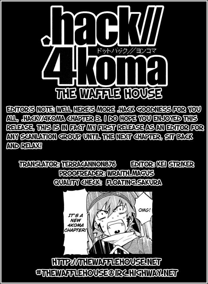 .Hack//4Koma - Vol.1 Chapter 3 : Unsolvable Mystery