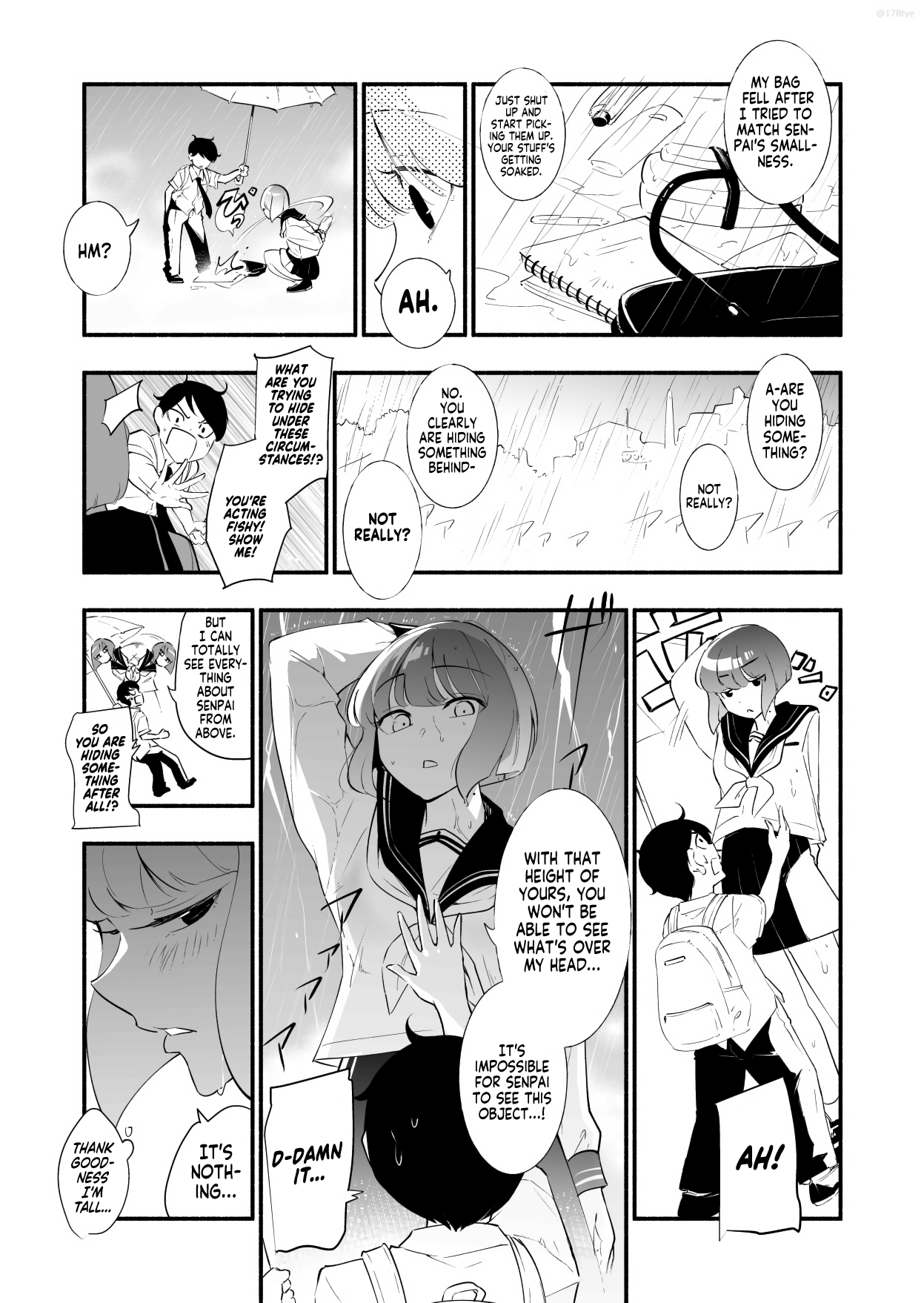 Until The Tall Kouhai (♀) And The Short Senpai (♂) Relationship Develops Into Romance - Vol.1 Chapter 4: Sharing An Umbrella &Amp; The Secret