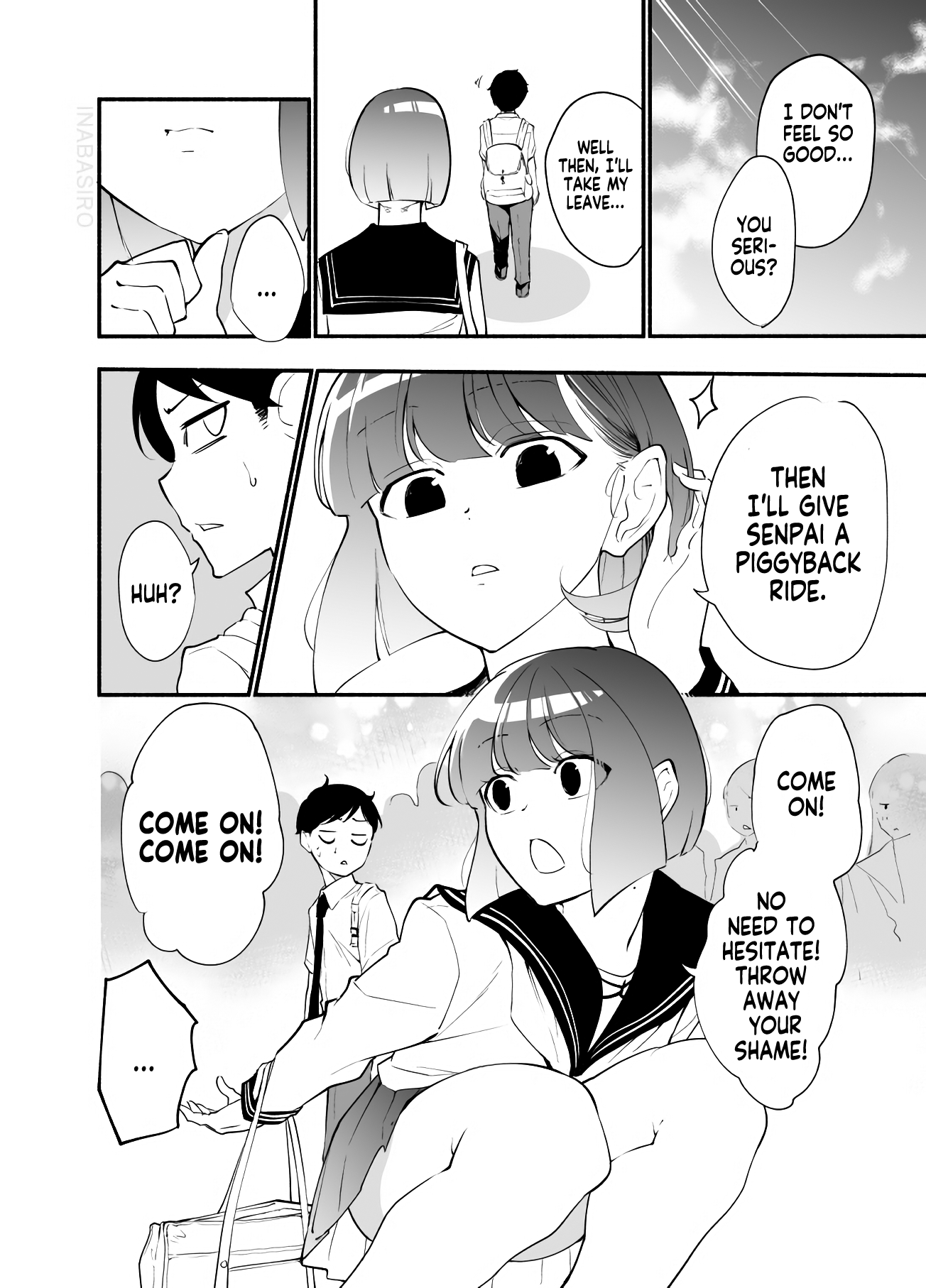 Until The Tall Kouhai (♀) And The Short Senpai (♂) Relationship Develops Into Romance - Vol.2 Chapter 11: A Senpai ♂ Who Is Carried Home In A Piggybak By A Kouhai ♀