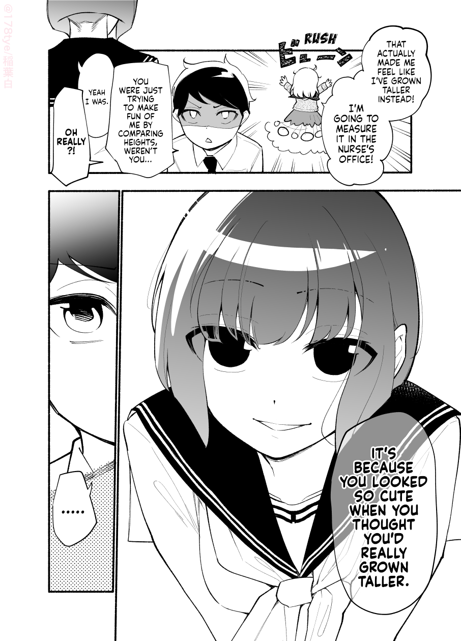 Until The Tall Kouhai (♀) And The Short Senpai (♂) Relationship Develops Into Romance - Vol.3 Chapter 23: The Story About A Tall Kouhai (♀) Measuring A Short Senpai (♂)