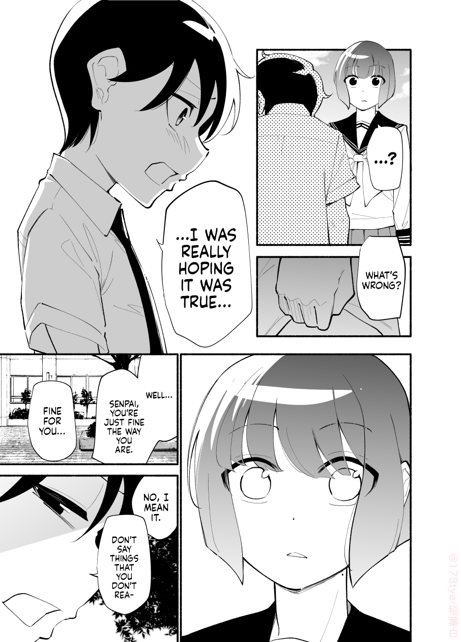 Until The Tall Kouhai (♀) And The Short Senpai (♂) Relationship Develops Into Romance - Vol.3 Chapter 23: The Story About A Tall Kouhai (♀) Measuring A Short Senpai (♂)