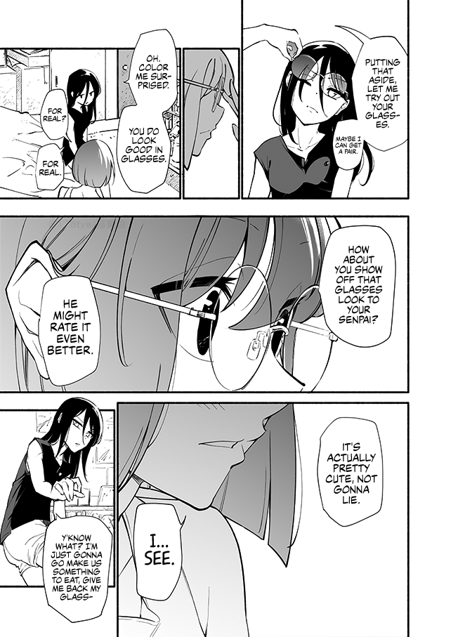 Until The Tall Kouhai (♀) And The Short Senpai (♂) Relationship Develops Into Romance - Vol.3 Chapter 27: Tall Girl And Glasses Girl's Cool Girl's-Only Party