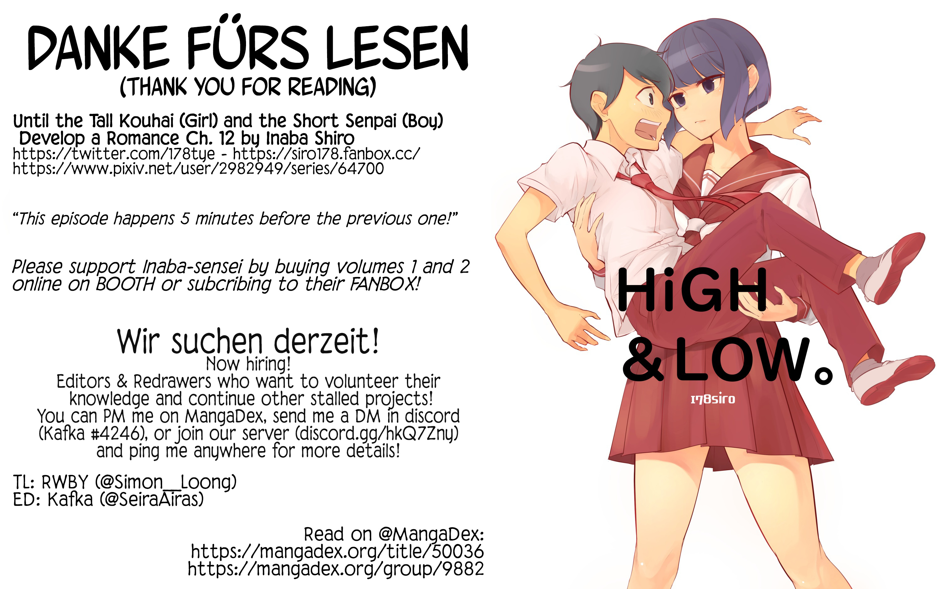 Until The Tall Kouhai (♀) And The Short Senpai (♂) Relationship Develops Into Romance - Vol.2 Chapter 12: The Ideal Height Tall Girls Look For In A Boyfriend