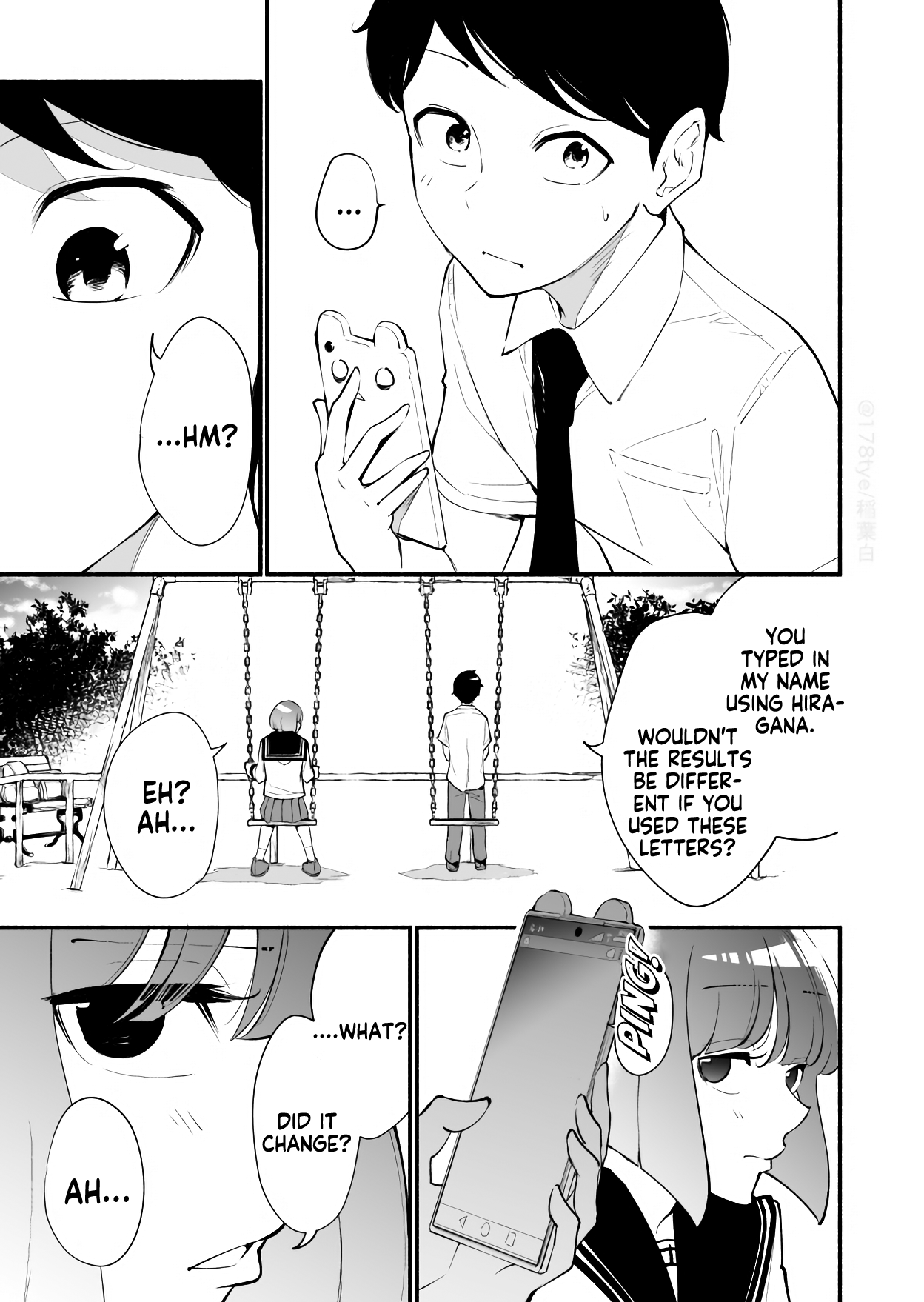 Until The Tall Kouhai (♀) And The Short Senpai (♂) Relationship Develops Into Romance - Chapter 15: The Story Of A Short Senpai (♂) And A Tall Kohai (♀) Doing A Love Compatibility Diagnosis App Test.