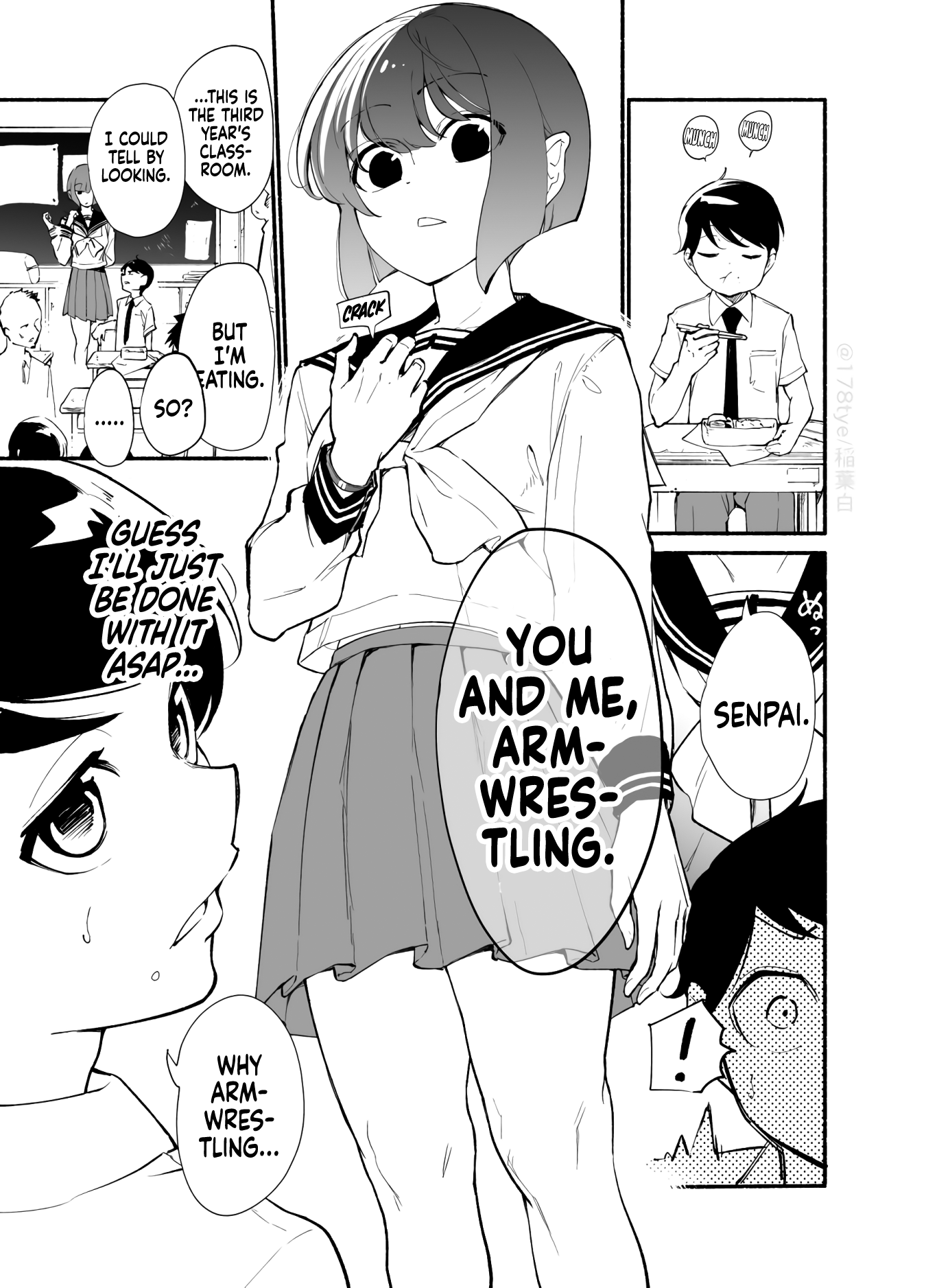 Until The Tall Kouhai (♀) And The Short Senpai (♂) Relationship Develops Into Romance - Vol.3 Chapter 21: Until The Tall Kouhai (♀) And The Short Senpai (♂) Relationship Develop A Romance Via Arm Wrestling