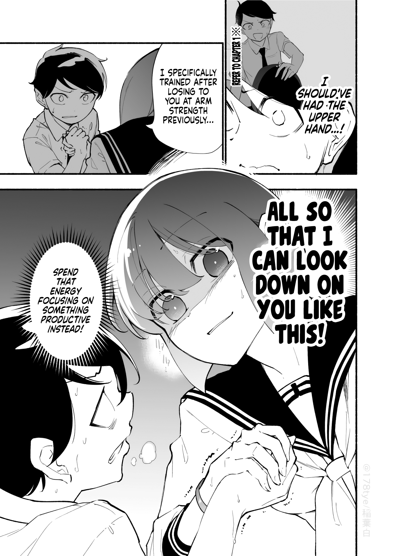 Until The Tall Kouhai (♀) And The Short Senpai (♂) Relationship Develops Into Romance - Vol.3 Chapter 21: Until The Tall Kouhai (♀) And The Short Senpai (♂) Relationship Develop A Romance Via Arm Wrestling