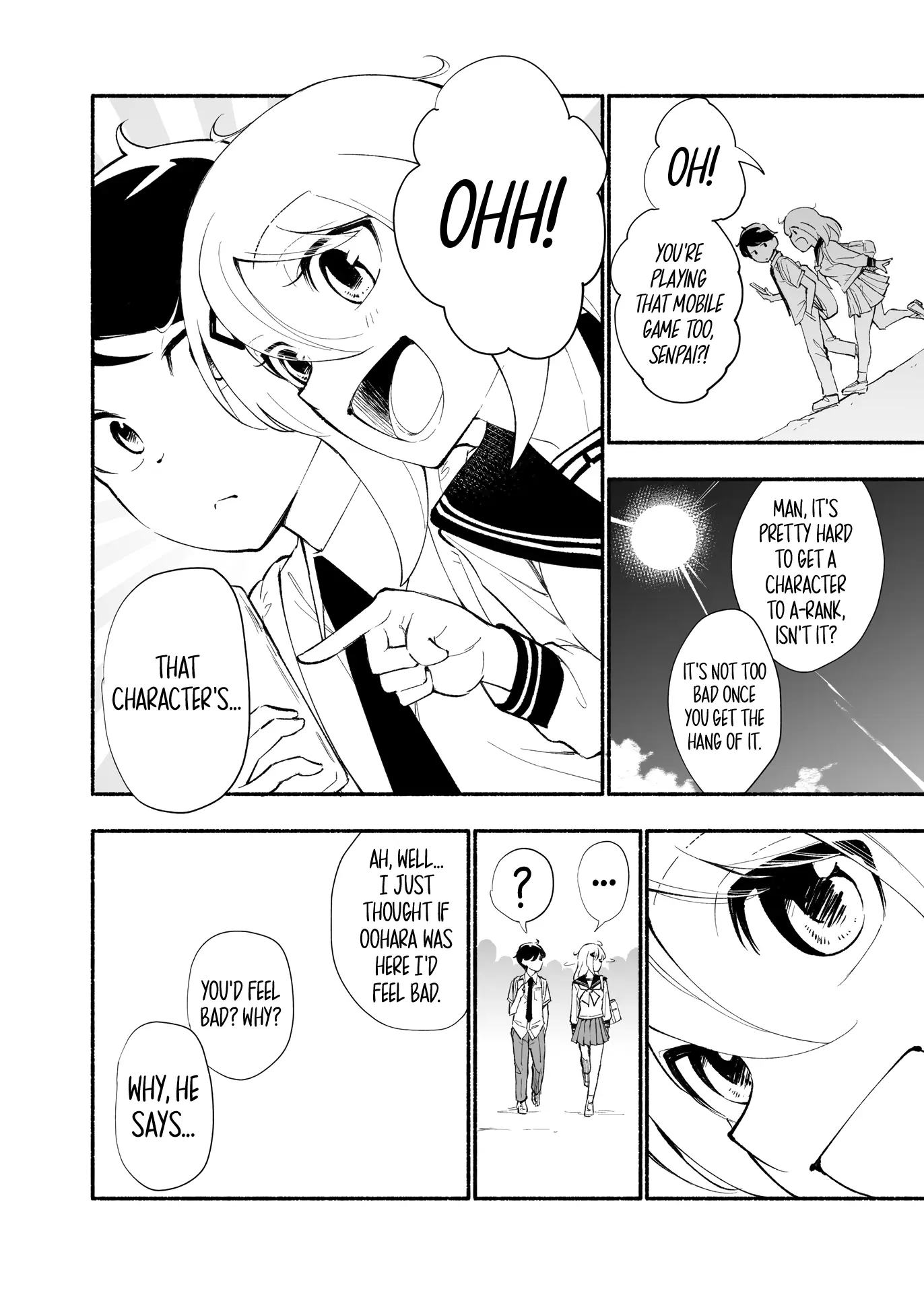 Until The Tall Kouhai (♀) And The Short Senpai (♂) Relationship Develops Into Romance - Vol.5 Chapter 32: Did You See That Back There?