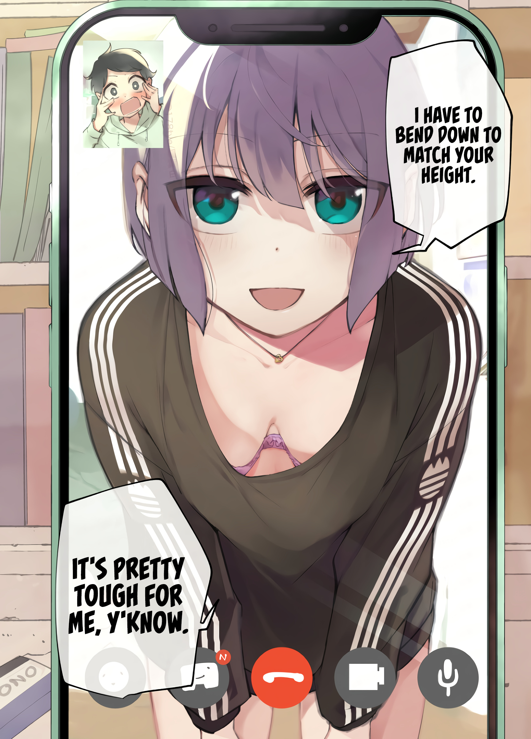 Until The Tall Kouhai (♀) And The Short Senpai (♂) Relationship Develops Into Romance - Vol.3 Chapter 29: Failing At Video Calls