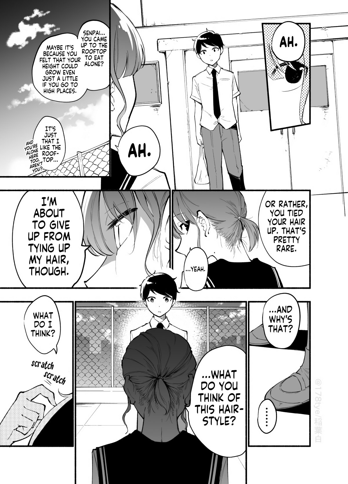 Until The Tall Kouhai (♀) And The Short Senpai (♂) Relationship Develops Into Romance - Chapter 18: The Tall Kouhai's (♀) New Hairstyle And The Short Senpai (♂) Who Hasn't Changed At All