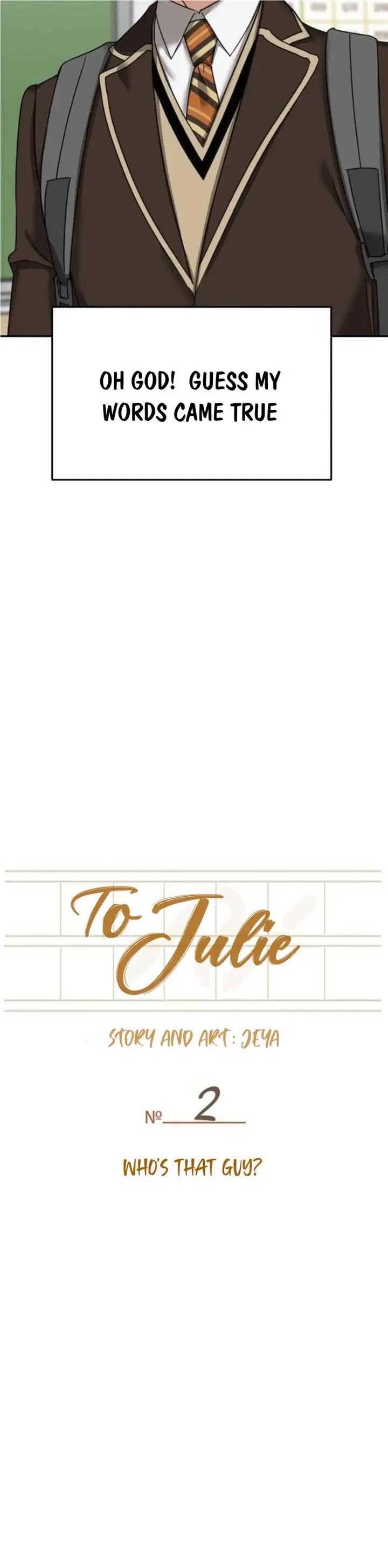 To Julie - Chapter 2