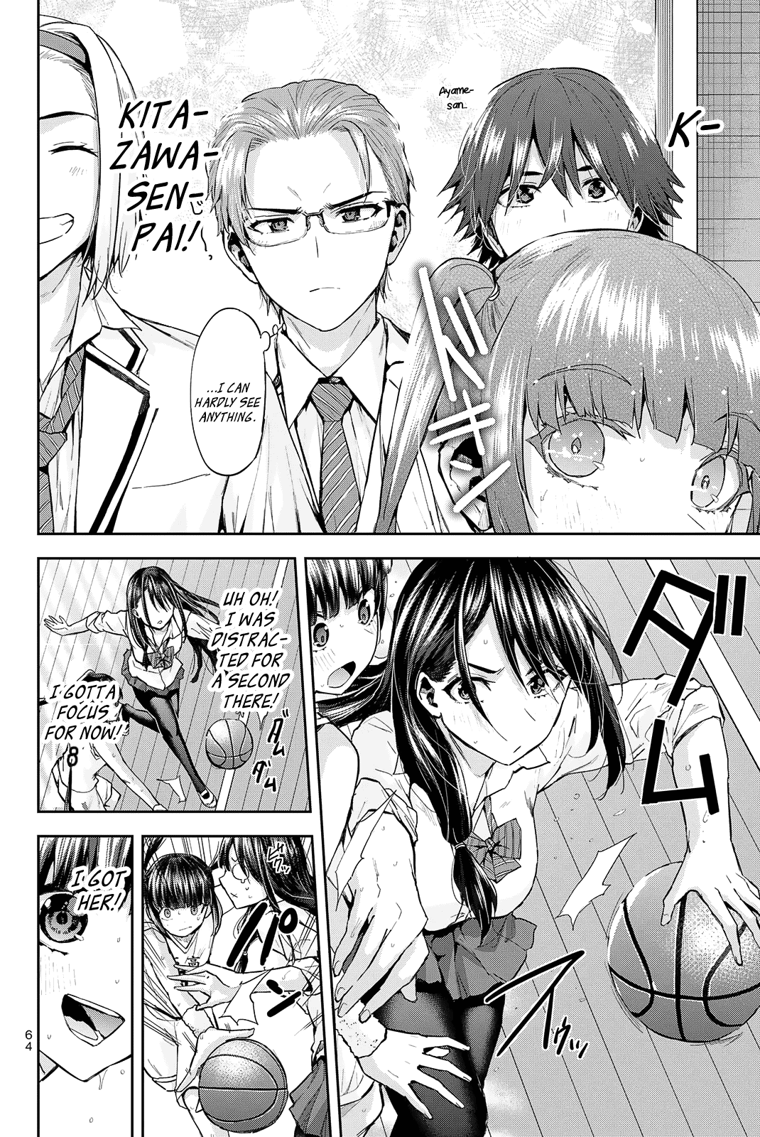 Kitazawa-Kun Wa A Class - Vol.3 Chapter 19: Nagaishi Yuuno, A First-Year Student In The Basketball Club! (Part 2)