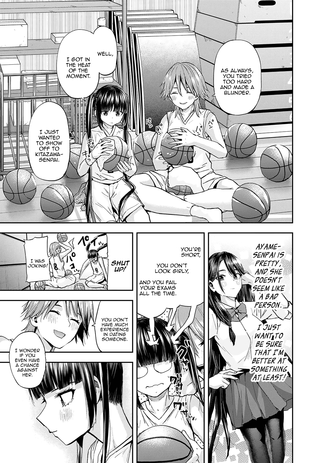 Kitazawa-Kun Wa A Class - Vol.3 Chapter 19: Nagaishi Yuuno, A First-Year Student In The Basketball Club! (Part 2)