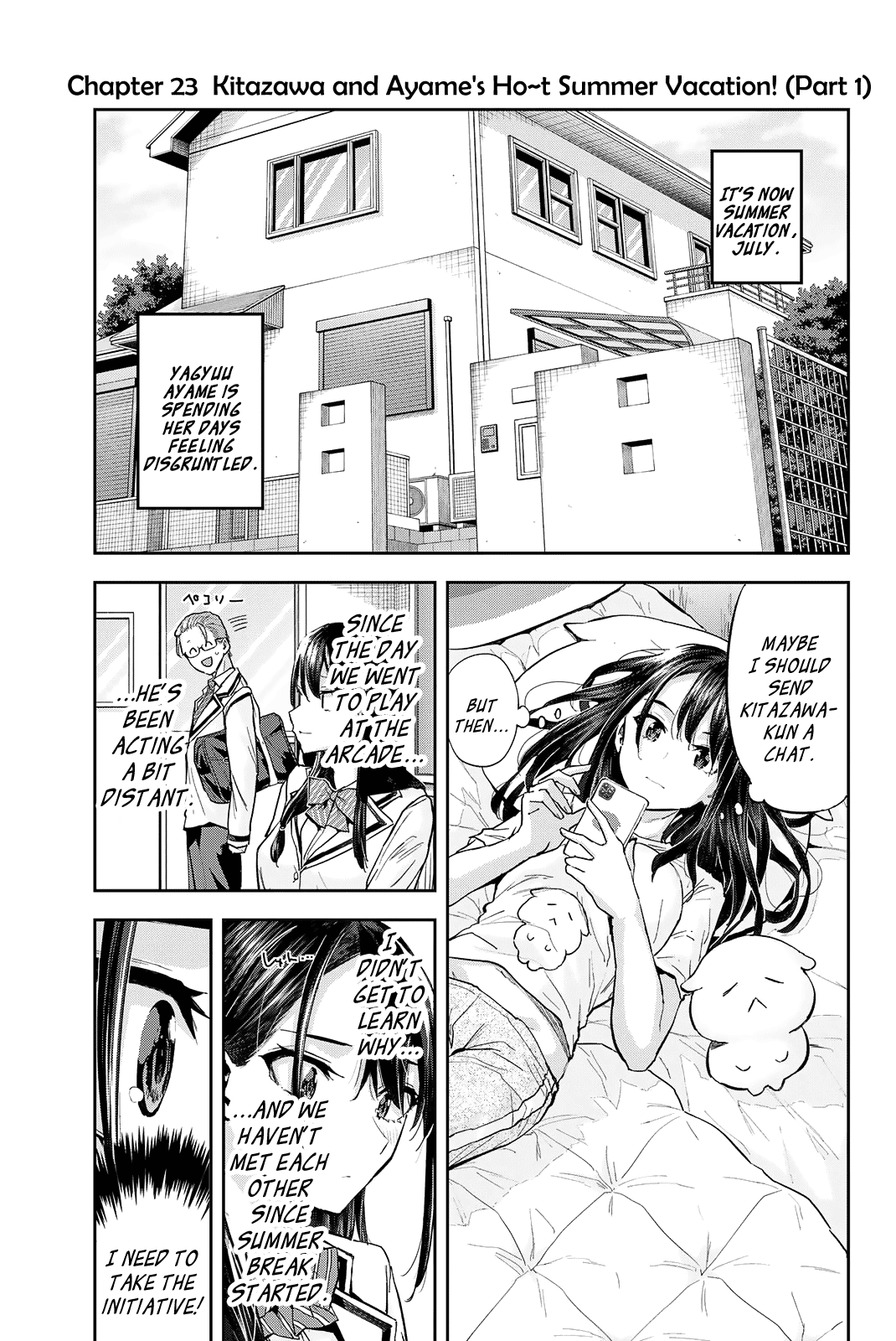 Kitazawa-Kun Wa A Class - Chapter 23: Kitazawa And Ayame's Ho~T Summer Vacation! (Part 1)