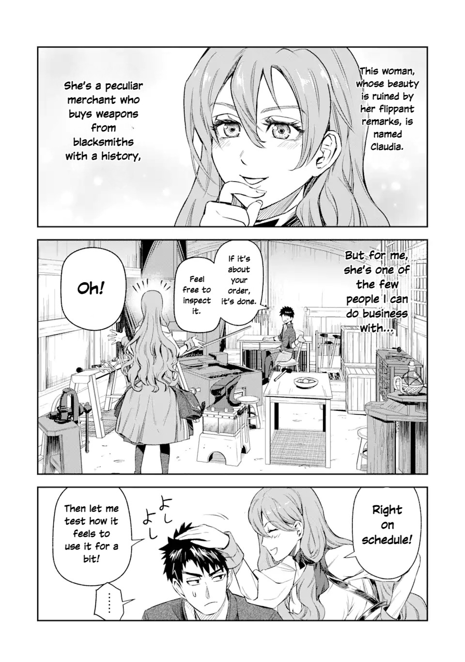 Isekai Toushou No Maken Seisaku Gurashi - Chapter 1.2: Claudia