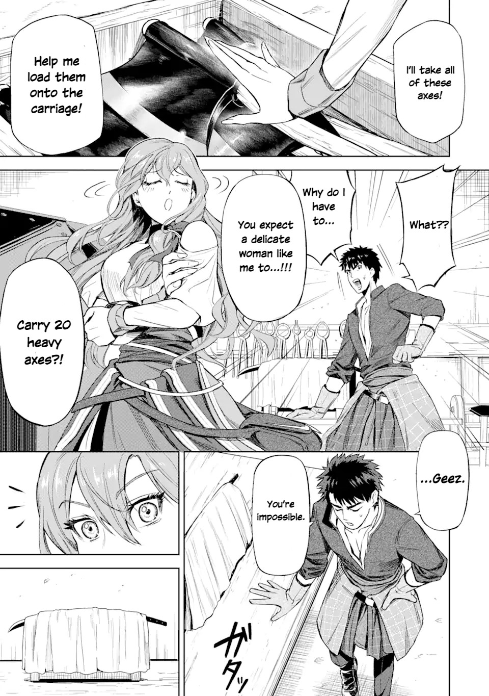 Isekai Toushou No Maken Seisaku Gurashi - Chapter 1.2: Claudia