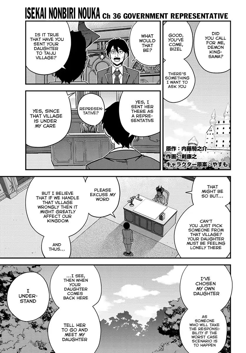 Isekai Nonbiri Nouka - Chapter 36: Governmen Representative