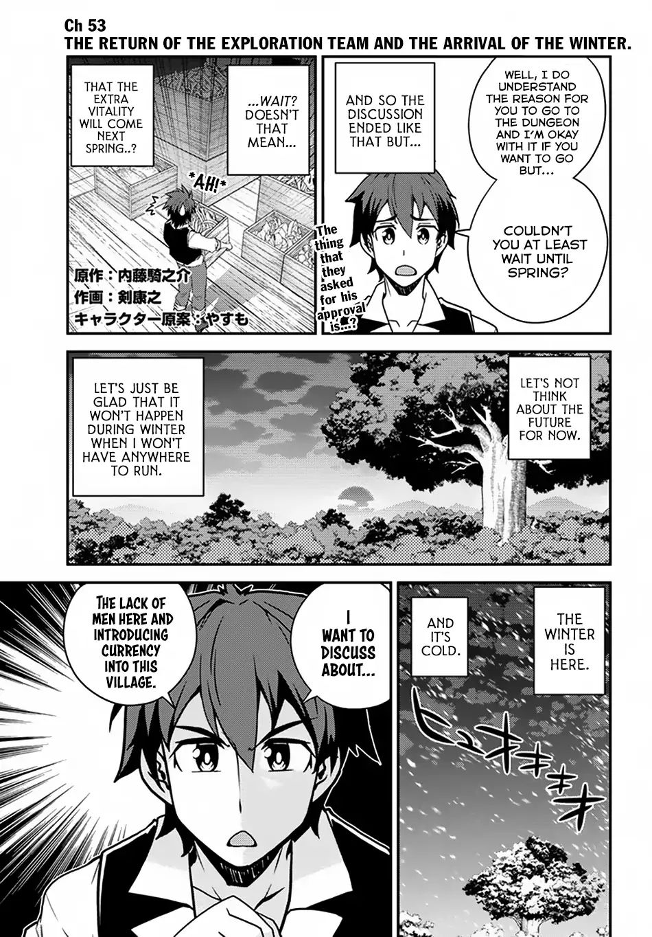 Isekai Nonbiri Nouka - Chapter 53: The Return Of The Exploration Team And The Arrival Of The Winter.