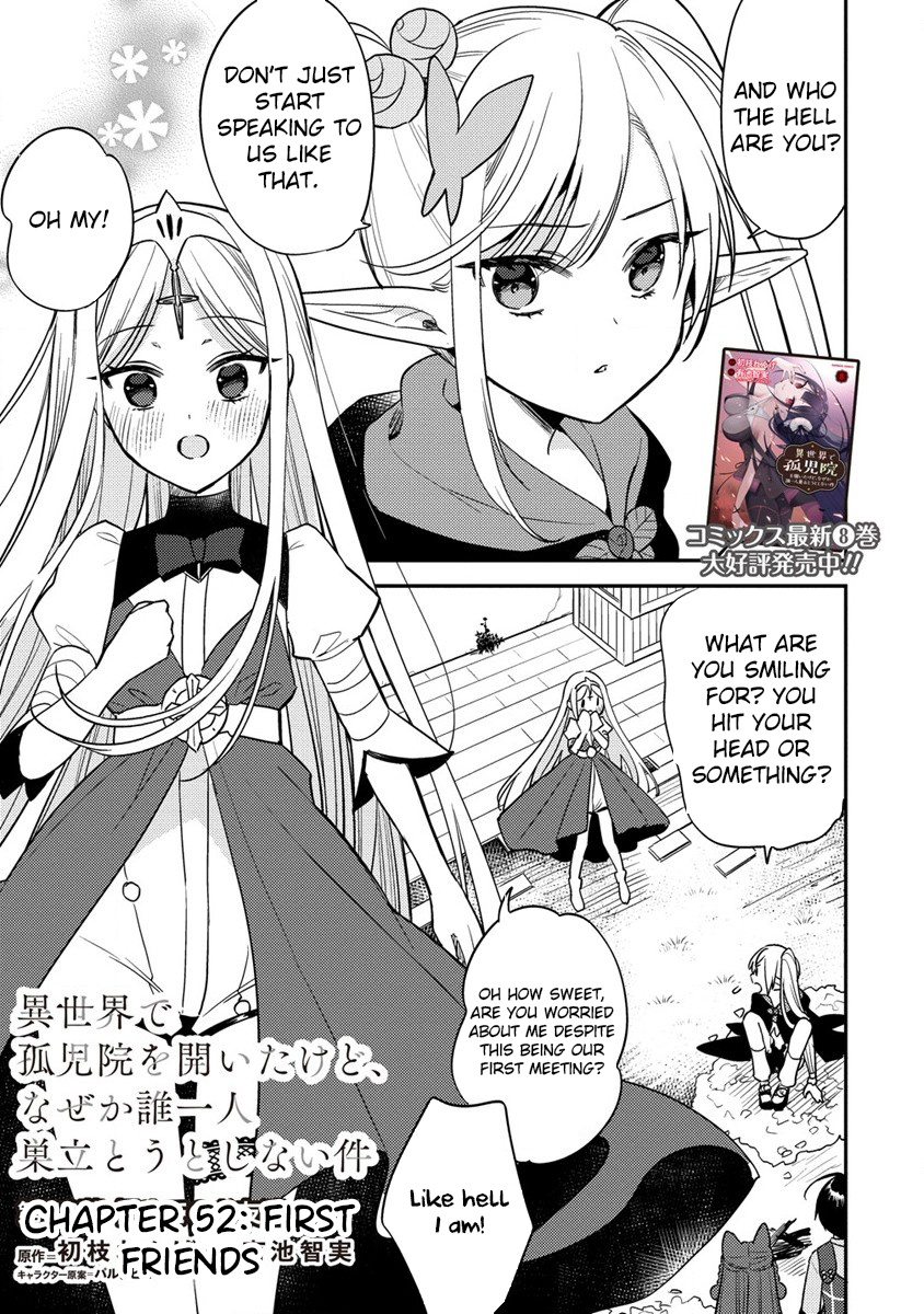 Isekai De Kojiin Wo Hiraita Kedo, Naze Ka Darehitori Sudatou To Shinai Ken - Chapter 52: First Friends