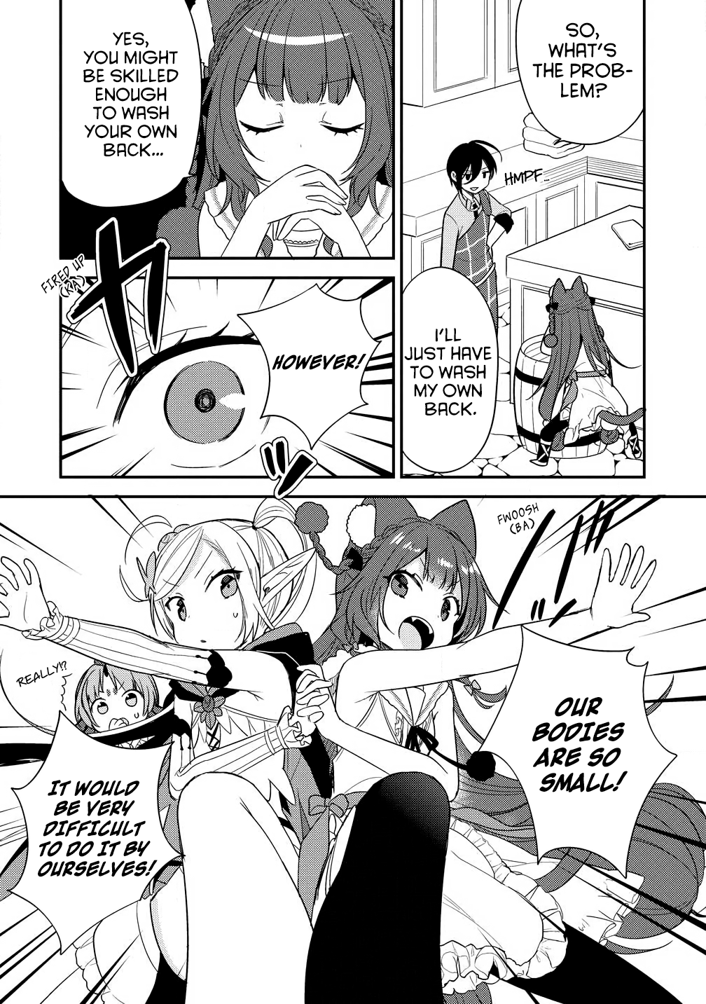 Isekai De Kojiin Wo Hiraita Kedo, Naze Ka Darehitori Sudatou To Shinai Ken - Vol.3 Chapter 15: Washing Each Other's Backs