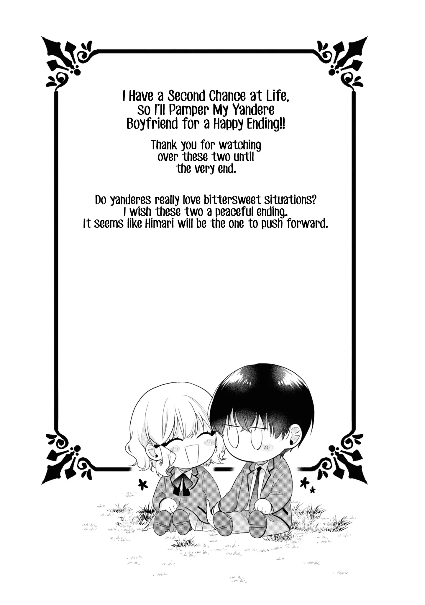 I Have A Second Chance At Life, So I’ll Pamper My Yandere Boyfriend For A Happy Ending!! - Vol.2 Chapter 10.5: Extra/Thanks