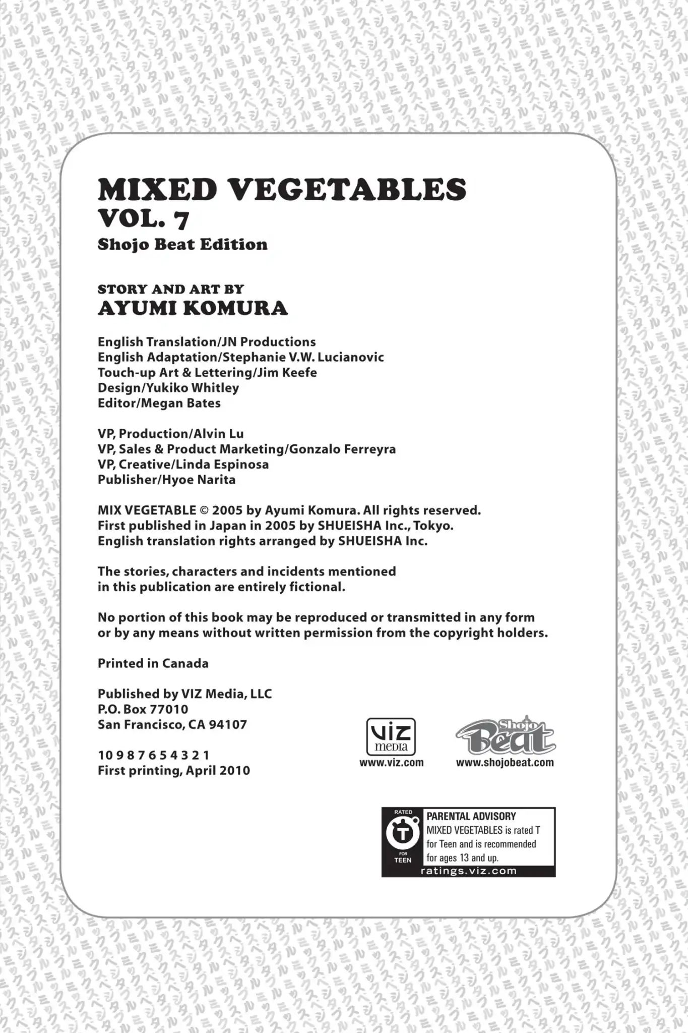 Mixed Vegetables - Vol.7 Side Dish-End Notes