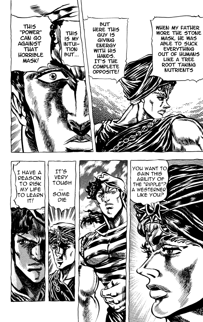 Jojo's Bizarre Adventure Part 1 - Phantom Blood - Vol.4 Chapter 32: The Medieval Knights' Training Ground For Murder