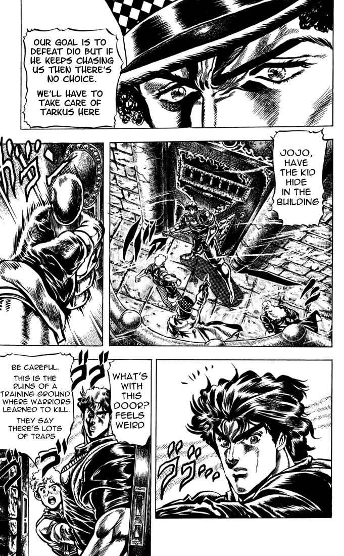 Jojo's Bizarre Adventure Part 1 - Phantom Blood - Vol.4 Chapter 32: The Medieval Knights' Training Ground For Murder