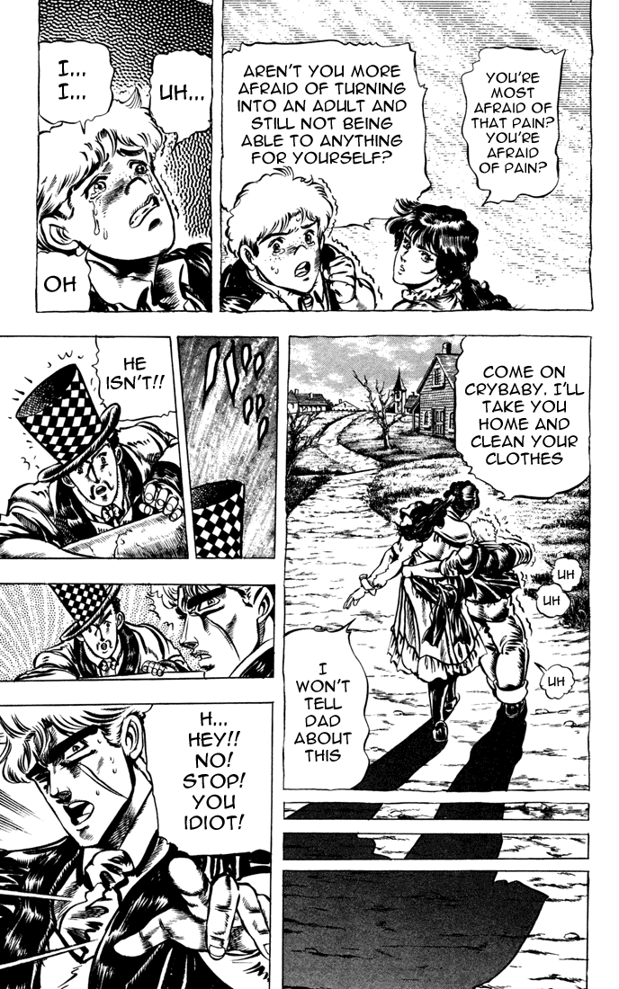 Jojo's Bizarre Adventure Part 1 - Phantom Blood - Vol.4 Chapter 33: Pluck For Tomorrow And The Successor, Part 1