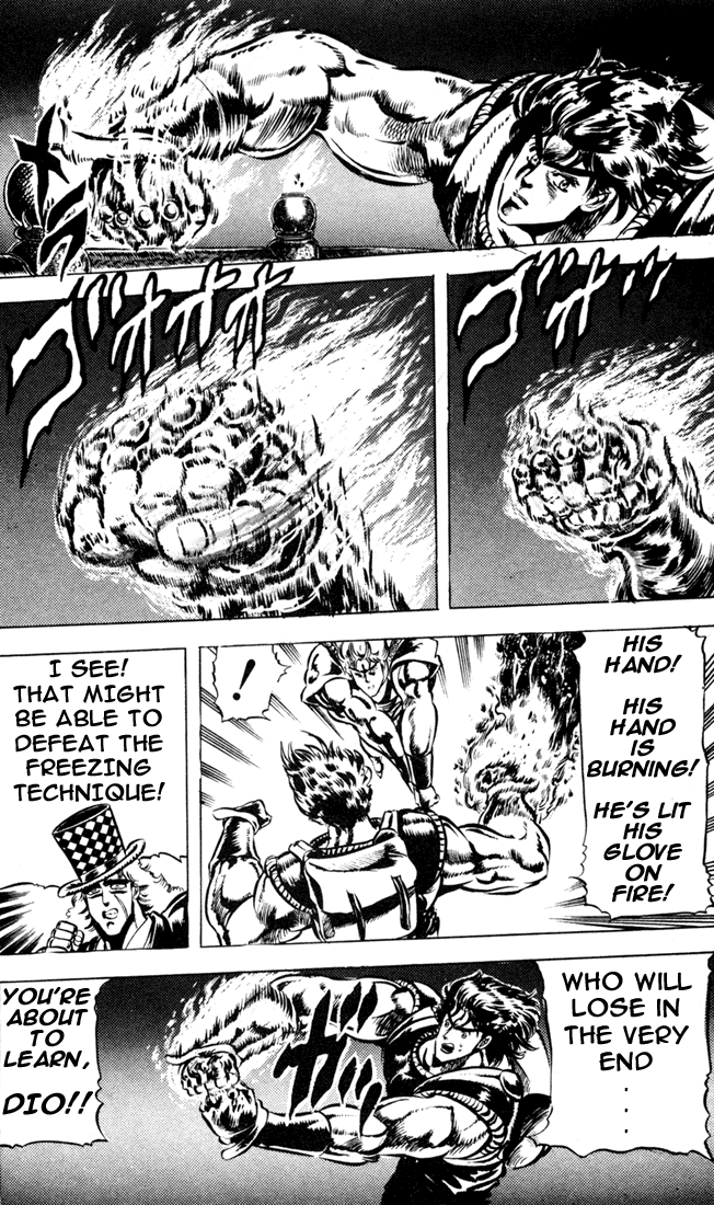 Jojo's Bizarre Adventure Part 1 - Phantom Blood - Vol.5 Chapter 40: Fire And Ice, Jonathan And Dio, Part 2