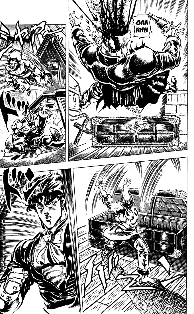 Jojo's Bizarre Adventure Part 1 - Phantom Blood - Vol.5 Chapter 42: Fire And Ice, Jonathan And Dio, Part 4